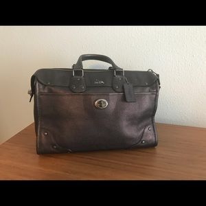 New without tags metallic bronze satchel by coach